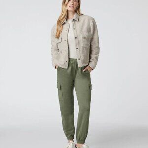 Excellent Vuori Dreamknit Boyfriend Cargo Jogger - Dark Metal Heather - Size S